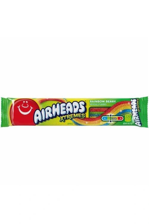 AIRHEADS XTREMES SOUR BELTS RAINBOW BERRY 2oz - Tornado