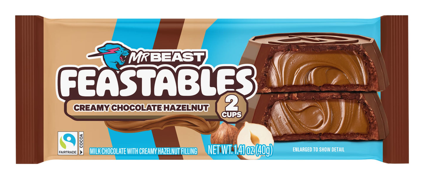 Mr Beast Creamy Chocolate Hazelnut Cups