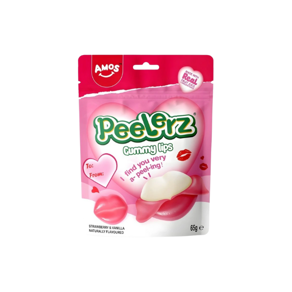 Amos Peelerz Gummy Hearts 65g