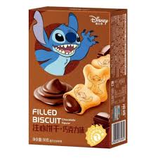 Stitch Filled Biscuit Chocolate 50g