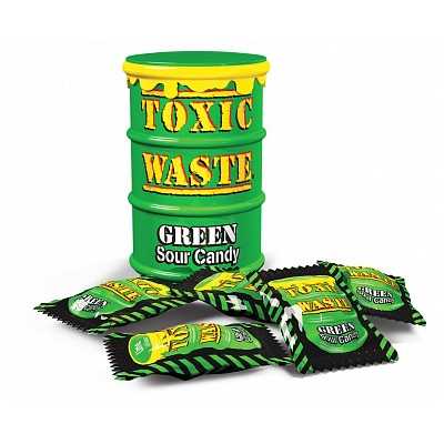 Toxic Waste - Green Sour Candy 42g - Tornado
