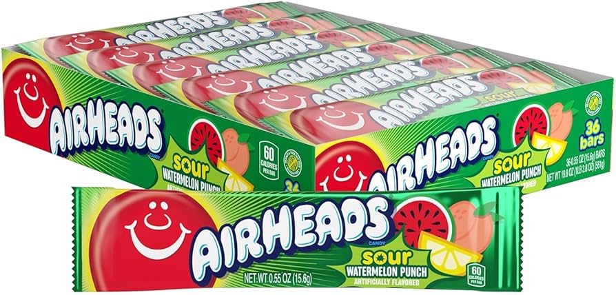 Airheads Sour Watermelon Punch 16g