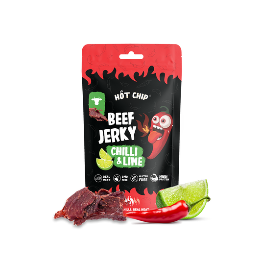 Hot Chip Beef Jerky Chilli & Lime 25g