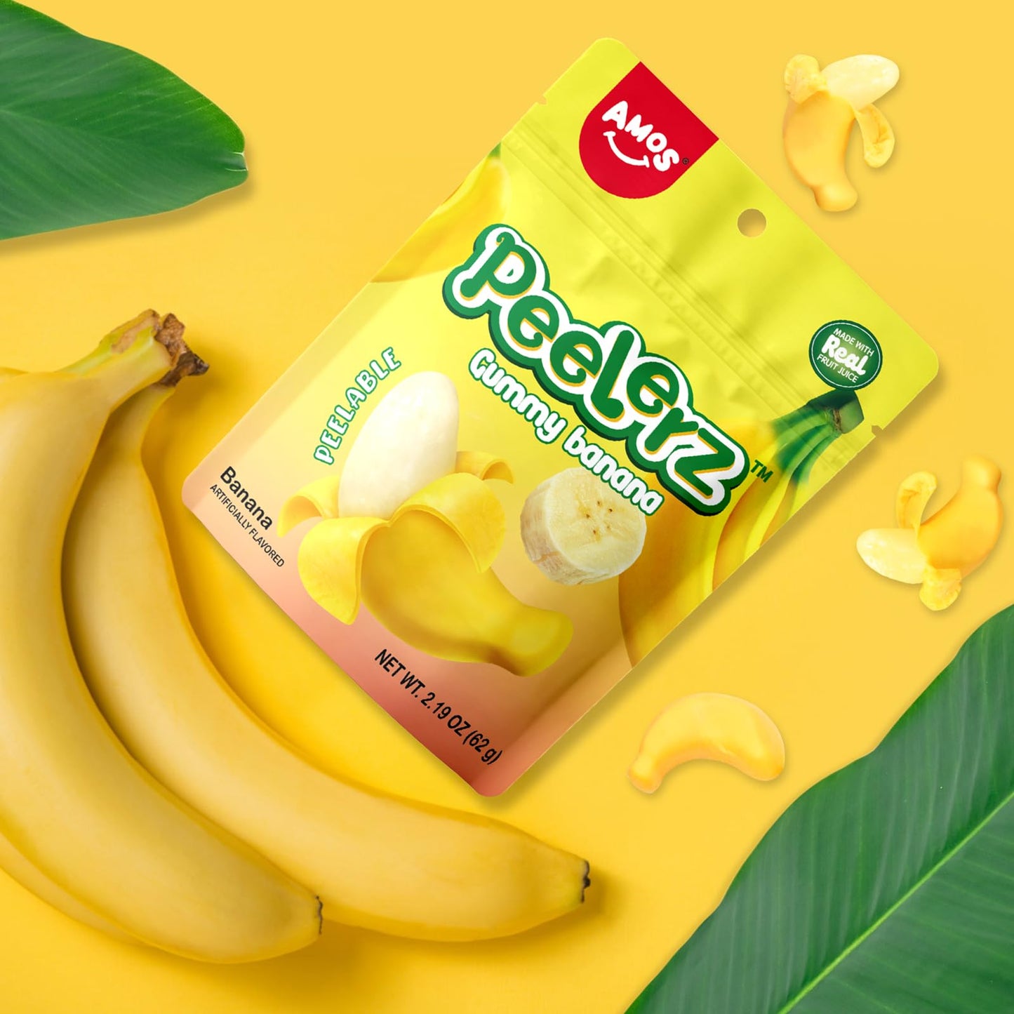 Amos Peelerz Gummy Banana 65g