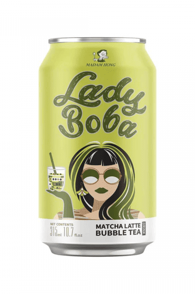 Madam Hong Matcha Bubble Tea 320 ml - Tornado