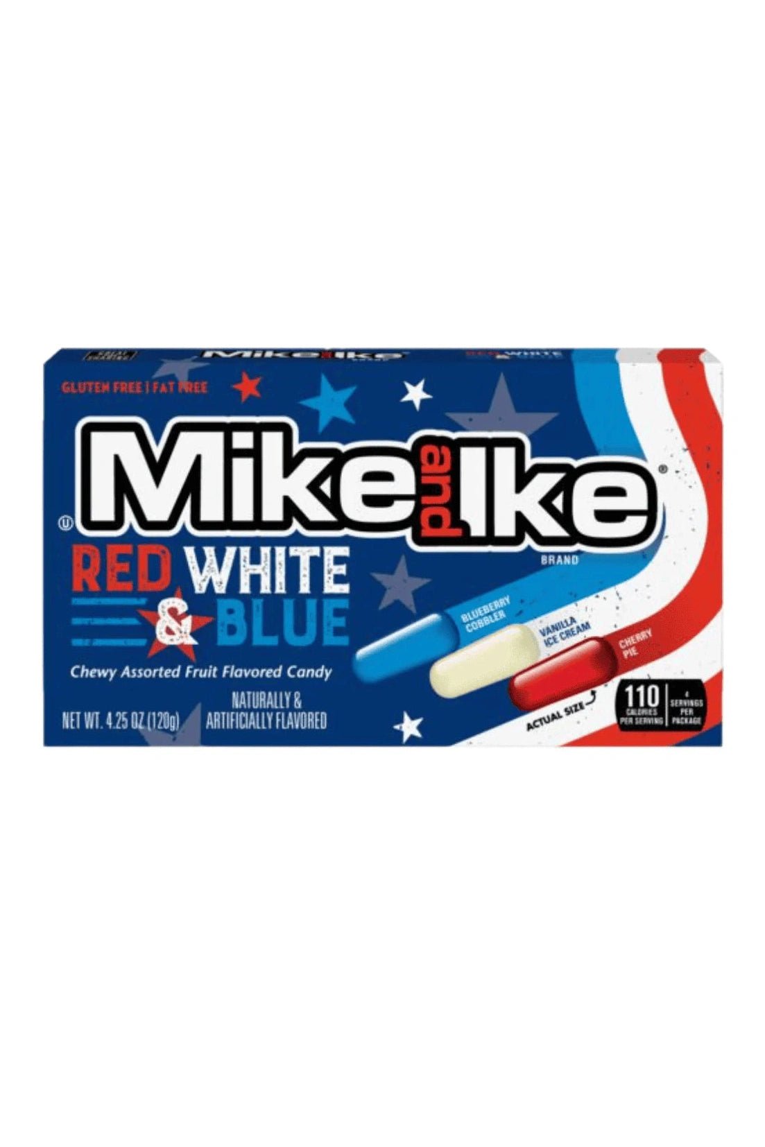Mike & Ike Red White & Blue 120g - Tornado