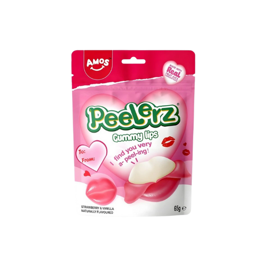 Amos Peelerz Gummy Hearts 65g