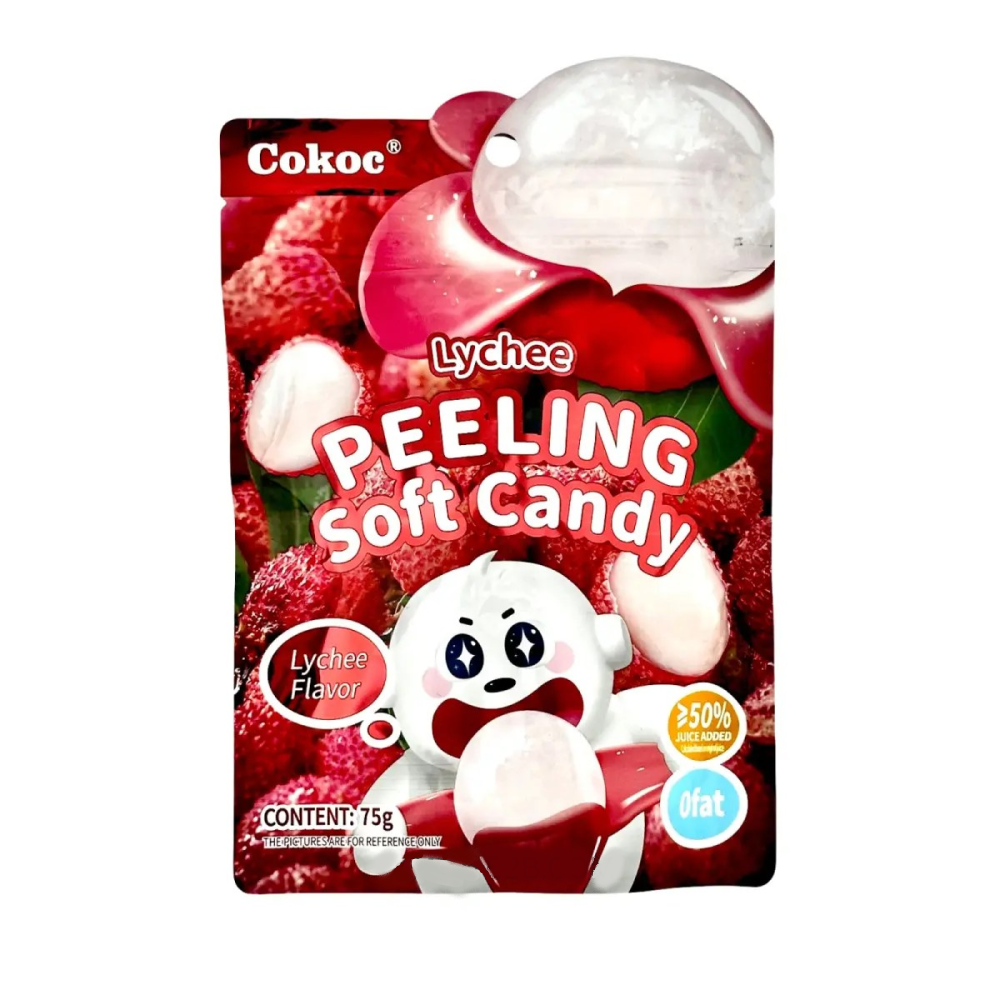Lychee Peeling Soft Candy 75g