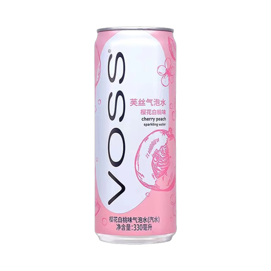 VOSS Sakura Gazirana Voda s Okusom Breskve i Trešnje – 330 ml