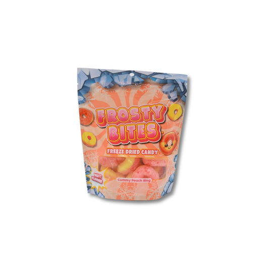 Frosty Bites - Gummy Peach Rings - Freeze Dried Candy 50g
