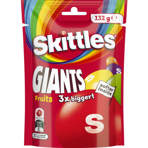 Skittles Giants Fruits 132g