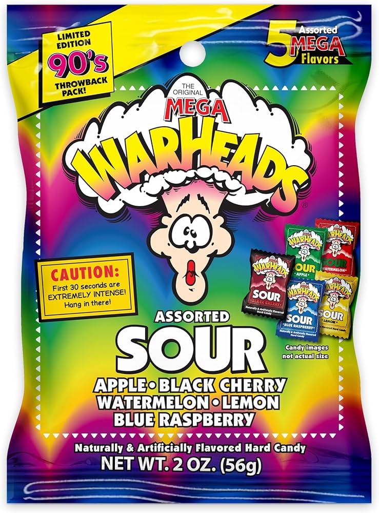 Warheads Assorted Sour 56g