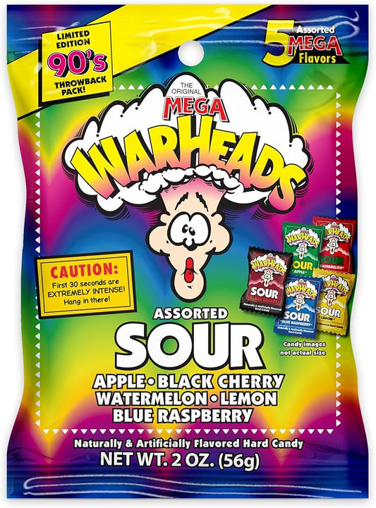Warheads Assorted Sour 56g