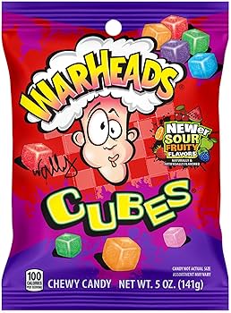 Warheads Sour Fruity Cubes 99g